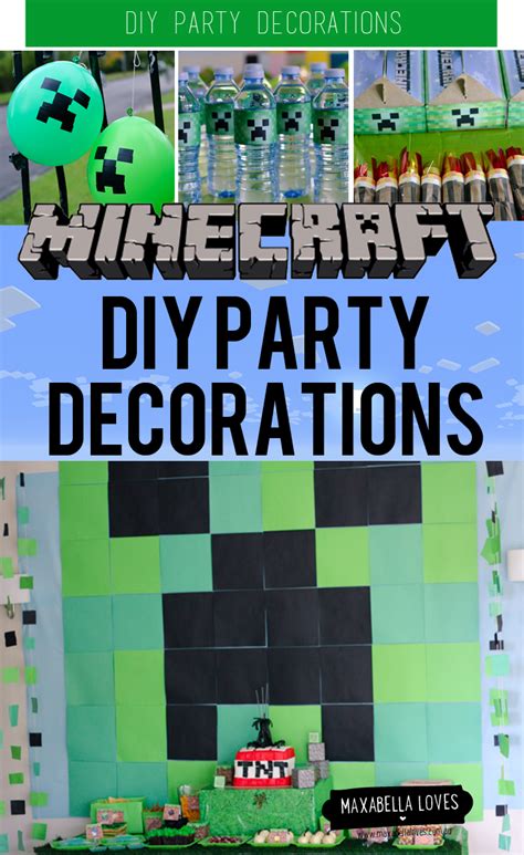When my son starts talking about spawning and teleporting and potions my eyes glaze over. The Best DIY Minecraft Party Decorations (especially on a ...