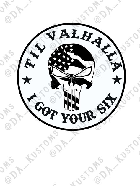 I Got Your Six IGY6 Decals Till Valhalla Etsy