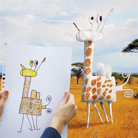 Artist Turns 6 Year Old Sons Doodles Into Absurd Animals