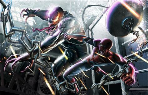 Venom Vs Spider Man By Greg Horn Comic Con Art Geek Art Marvel