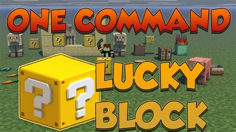 Minecraft Lucky Block One Command Youtube