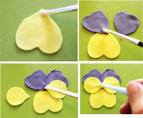 How To Make Pansies From Fondant Gum Paste Fondant Flower Tutorial