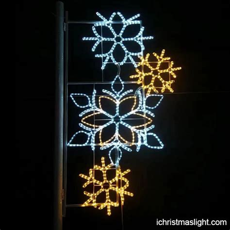 Light Pole Outdoor Snowflake Decorations Snowflake Decorations