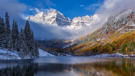 The Maroon Bells Near Aspen Colorado Bing Wallpaper Gallery