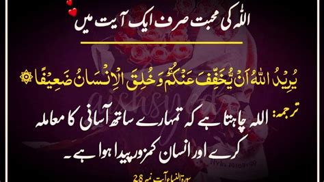 Allah Ki Muhabbat Sirf Ek Ayat Main Beautiful Collection Of Quranic