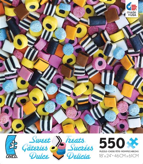 Stripe Candy (Sweet Treats), 550 Pieces, Ceaco | Puzzle Warehouse