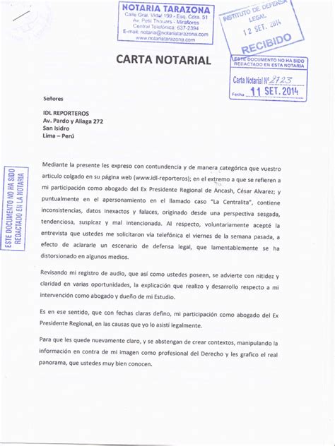 Carta Notarialpdf Social Institutions Society