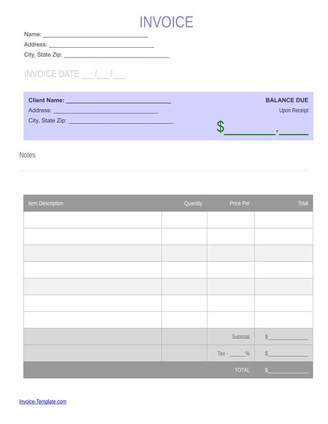 Blank Invoice Templates Ai Psd Word Examples Blank Invoices To Hot Sex Picture