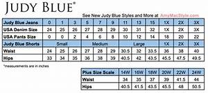 Judy Blue Size Chart Shorts