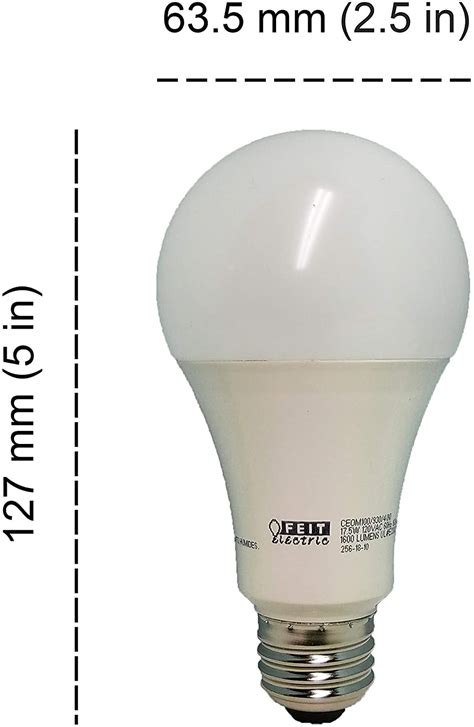 Feit Dimmable Led 3000k Bright White 4 Pack 100w Replacement 175w