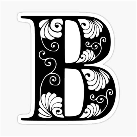 Alphabet Letter B Sticker For Sale By Primarkt Redbubble