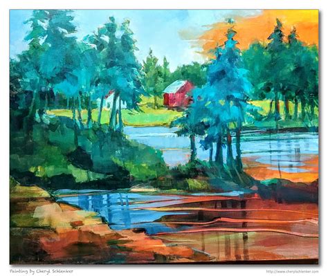 Lake House Art Of Cheryl Schlenker