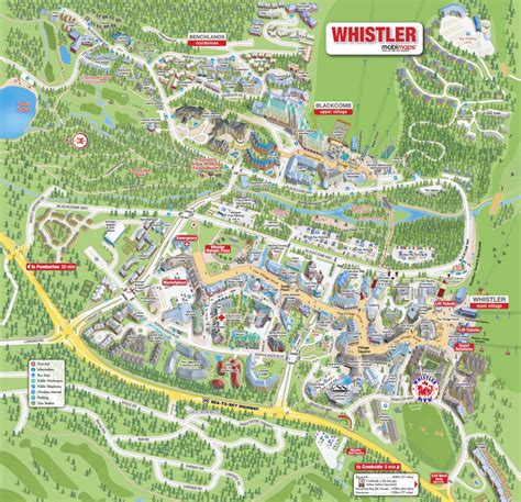 Whistler Village Map Atv Whistler Atv