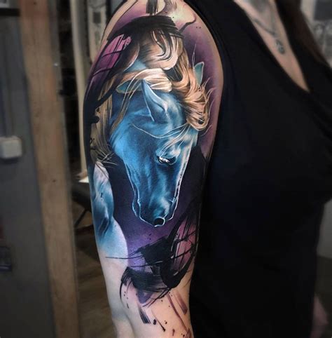 Blue Horse Horse Tattoo Best Sleeve Tattoos Body Art Tattoos