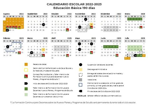Calendario Escolar 2022 2023 De EducaciÓn BÁsica Y Normal Journalmex