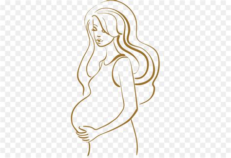 Pregnancy Woman Illustration Cartoon Pregnant Women Vector Material Png Download 780801