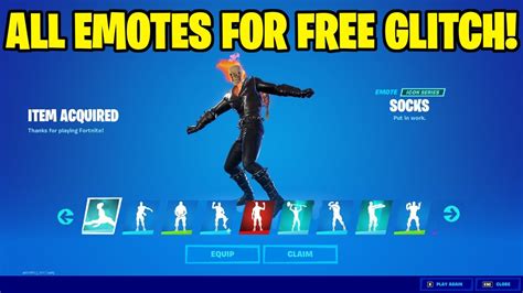 How To Get Every Emote For Free In Fortnite All Emotes Free Glitch