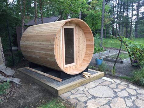 Backyard Barrel Sauna Project A Suburban Oasis Scott Dawson