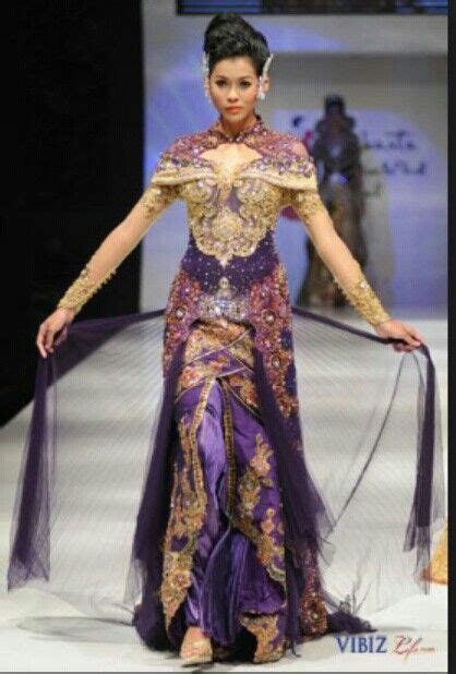 Purple Model Pakaian Pakaian Kebaya Indonesia