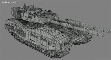 Futuristic Tank 3d Turbosquid 1198654