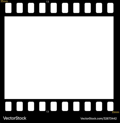 Film Strip Blank Photo Frame Free Space For Your Vector Image