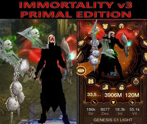 Primal Ancient Immortality V3 Light Crusader Genesis Diablo 3 Mods