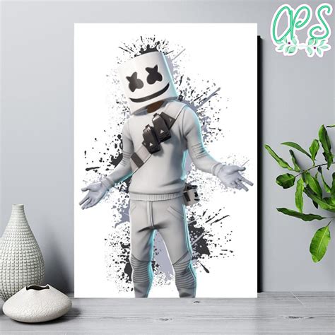 Marshmello Wall Art Digital File Printable Instant Download Custompartyshirts Studio