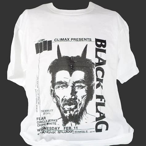 Vintage Black Flag Punk Rock Hardcore Metal T Shirt 1side Grailed