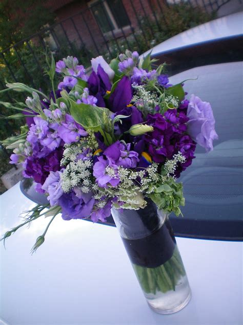 My New Favorite Purple Bouquet Lisianthus Stock Iris Qu Flickr
