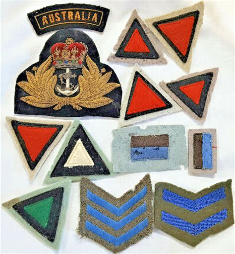 Ww2 Australian Army Uniform Colour Patches And Badges Jb Military Antiques