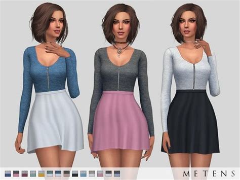 The Sims Resource Melusine Dress By Metens Sims 4