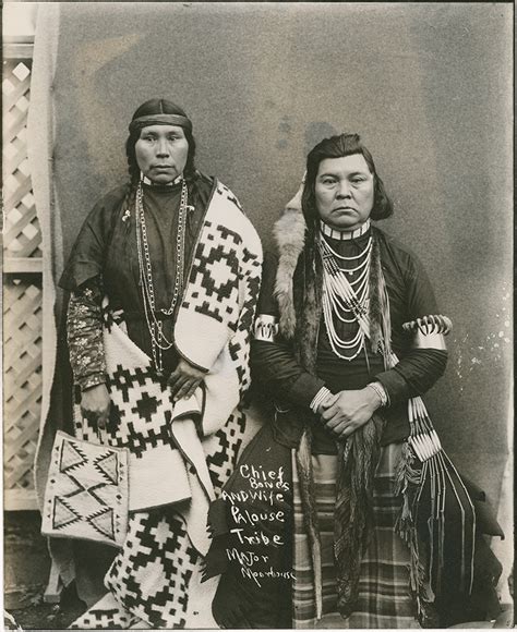 Chief Bones And Wife Palouse Tribe Major Moorehouse Plateau Peoples
