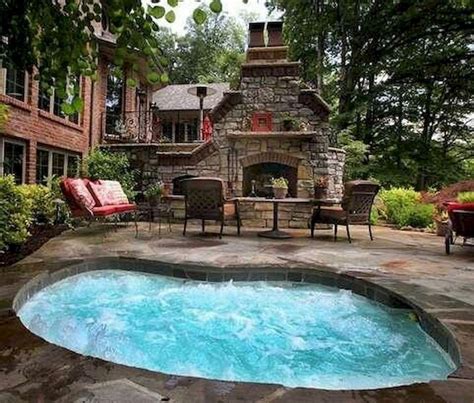 Ultimate Backyard Fireplace Sets The Outdoor Scene Home To Z Hot Tub Garden Hot Tub Outdoor