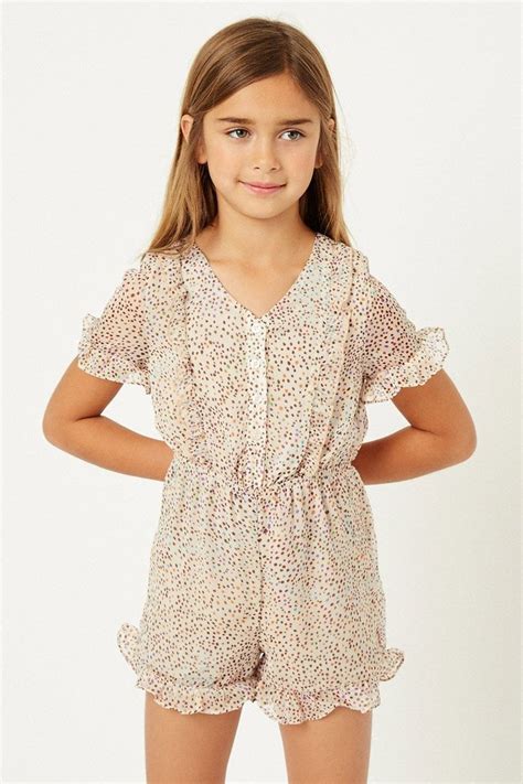 Dotted Romper Rompers Girls Outfits Tween Clothes