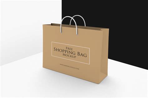Free Shopping Bag Mockup Psd Templategraphic Google Tasty Graphic Designs Collection