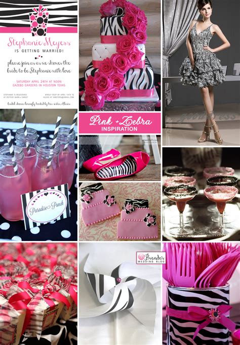 Great for baby shower, expecting a baby party, newborn, birthday, first birthday and more baby celebrations with themes like zebra, zebra an pink, hippie *party activities. Pink Zebra Bridal Shower Ideas : Pink and Black Party ...