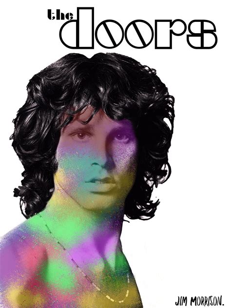 The Doors Poster With Jim Morrison Spray Painted Graphic Poster Art
