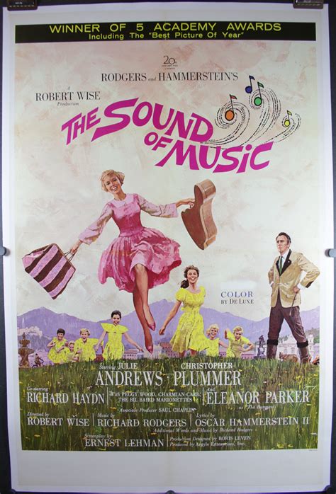 Sound Of Music Original Awards Vintage Musical Movie Theater Poster