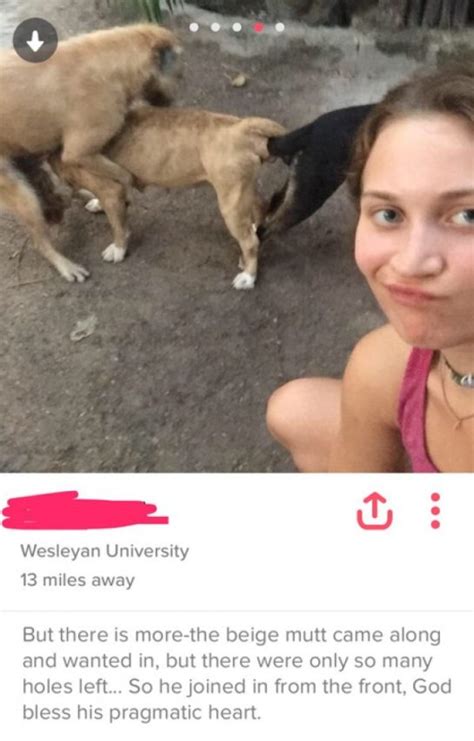 Girl Found Three Dogs Fcking And Made It Her Whole Funny Tinder