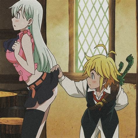 Meliodas Y Elizabeth Em Nanatsu Meliodas Anime