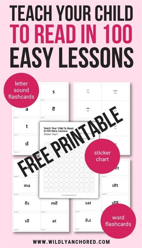 Teach Your Child To Read In 100 Easy Lessons Printables