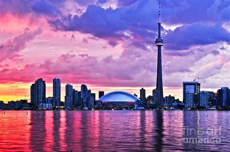 Toronto Skyline At Sunset Photograph By Elena Elisseeva Pixels