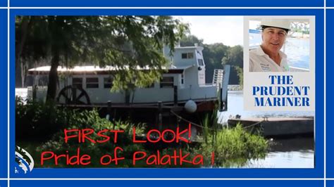 An Advertisement For The First Look Pride Of Palakka With A Boat In