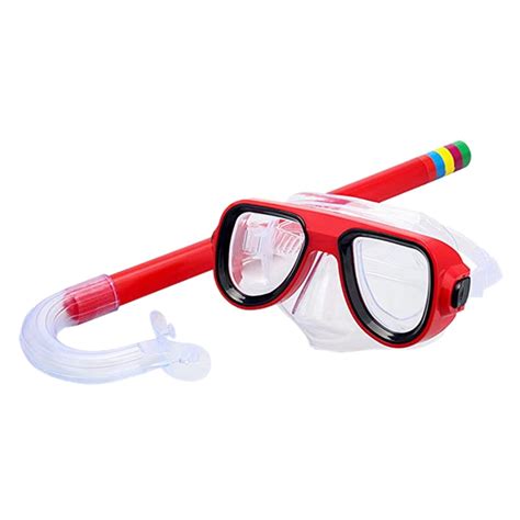 Kids Diving Goggle Mask Breathing Tube Anti Fog Swimming Glasses