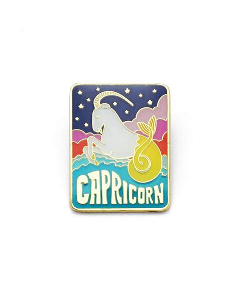 Capricorn Zodiac Pin