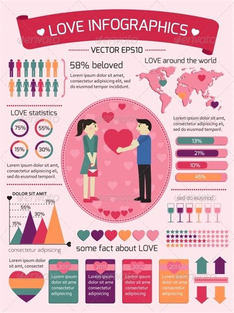 Love Infographics Elements By Macrovector Graphicriver