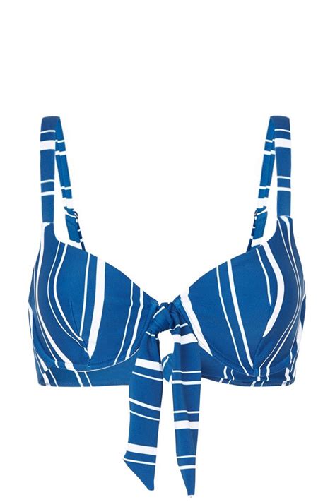 Florina Bikini Top Navy Stripes Ete Swimwear