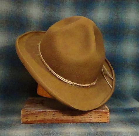 Mon Grizz Derby Hat Short Brim Montana Peak Cowboy Hat Western