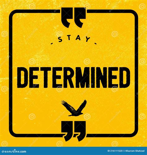 Stay Determined Watercolor Hand Written Text Positive Quote Inspiration