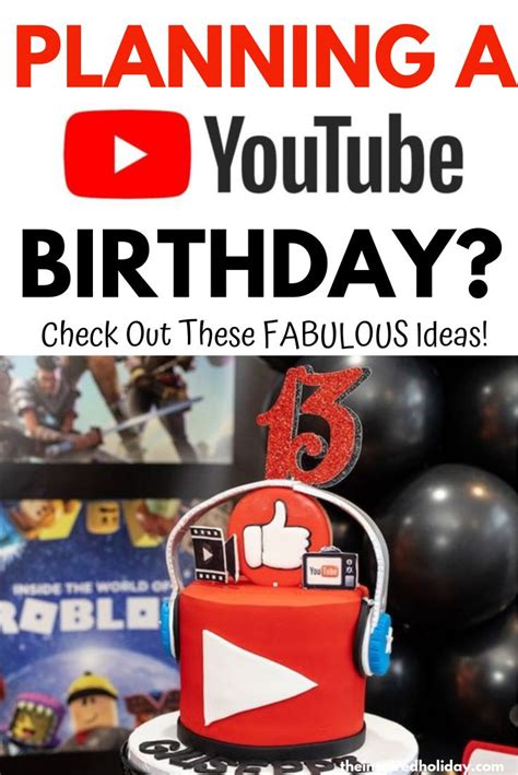 Youtube Birthday Party Ideas Youtube Birthday Youtube Party
